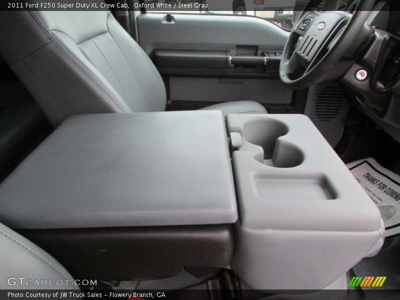 Oxford White / Steel Gray 2011 Ford F250 Super Duty XL Crew Cab