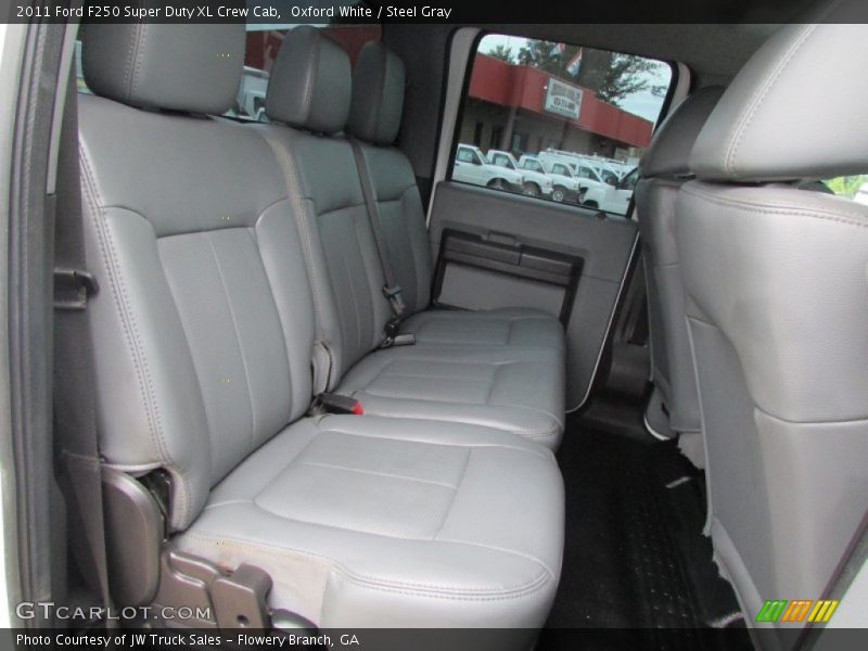 Oxford White / Steel Gray 2011 Ford F250 Super Duty XL Crew Cab