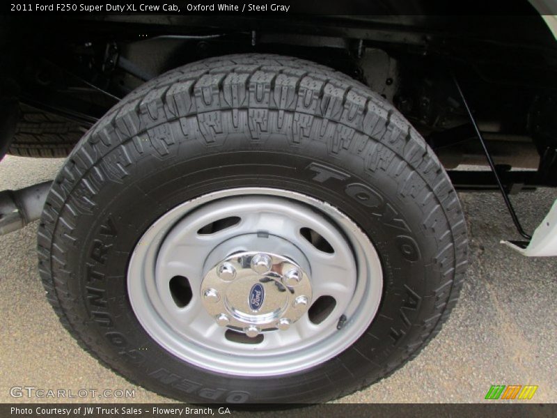 Oxford White / Steel Gray 2011 Ford F250 Super Duty XL Crew Cab
