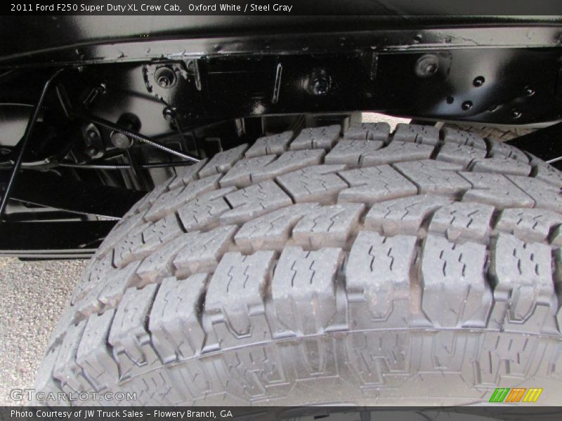 Oxford White / Steel Gray 2011 Ford F250 Super Duty XL Crew Cab