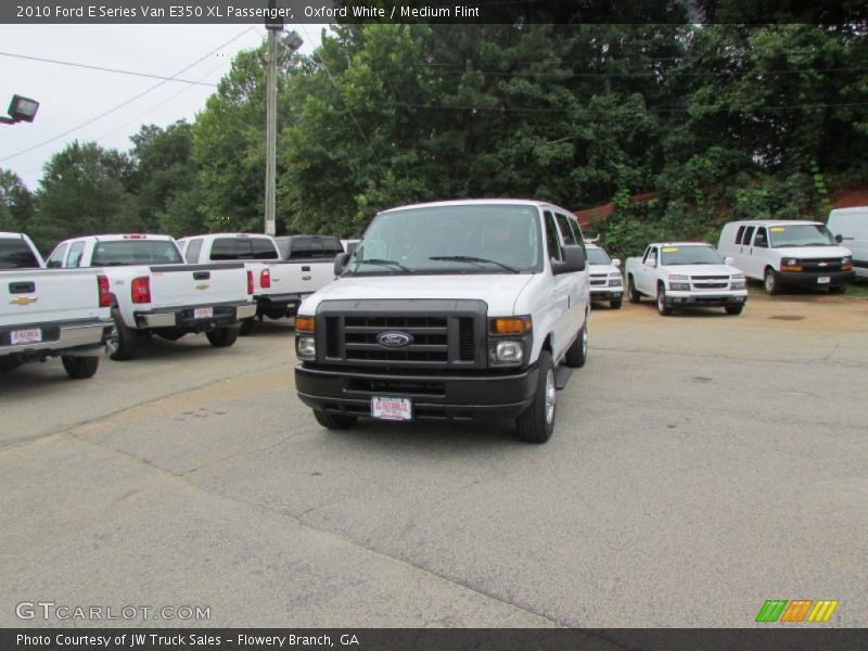 Oxford White / Medium Flint 2010 Ford E Series Van E350 XL Passenger
