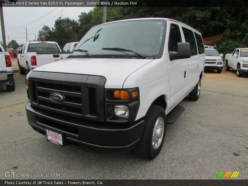 Oxford White / Medium Flint 2010 Ford E Series Van E350 XL Passenger