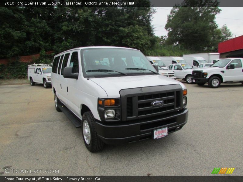 Oxford White / Medium Flint 2010 Ford E Series Van E350 XL Passenger