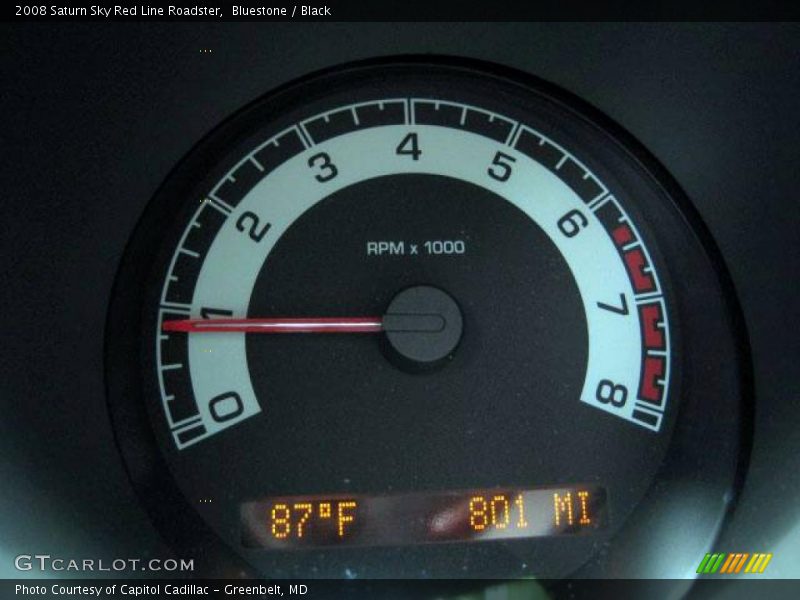 Bluestone / Black 2008 Saturn Sky Red Line Roadster