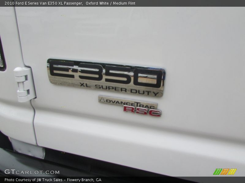 Oxford White / Medium Flint 2010 Ford E Series Van E350 XL Passenger