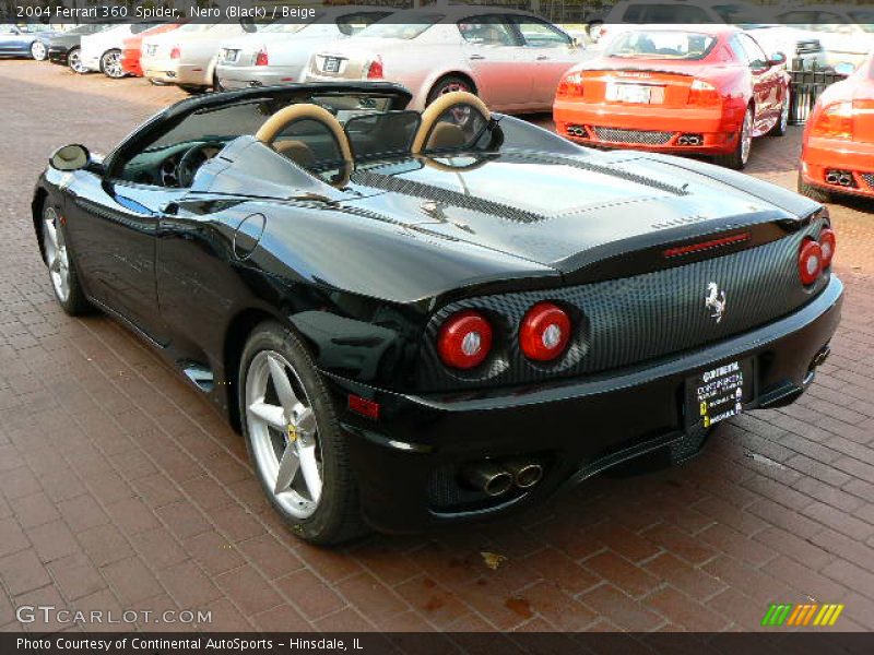 Nero (Black) / Beige 2004 Ferrari 360  Spider