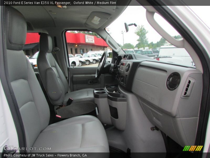 Oxford White / Medium Flint 2010 Ford E Series Van E350 XL Passenger