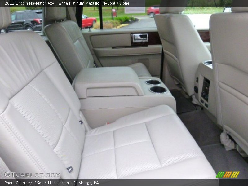 White Platinum Metallic Tri-Coat / Stone 2012 Lincoln Navigator 4x4