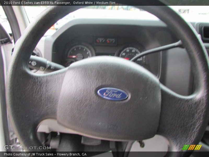 Oxford White / Medium Flint 2010 Ford E Series Van E350 XL Passenger