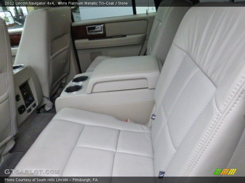 White Platinum Metallic Tri-Coat / Stone 2012 Lincoln Navigator 4x4