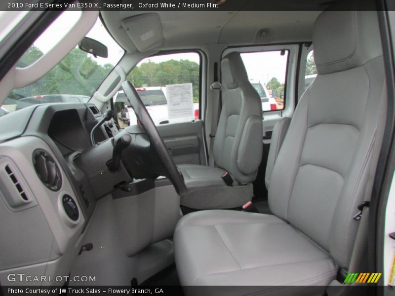Oxford White / Medium Flint 2010 Ford E Series Van E350 XL Passenger