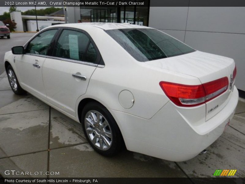 Crystal Champagne Metallic Tri-Coat / Dark Charcoal 2012 Lincoln MKZ AWD