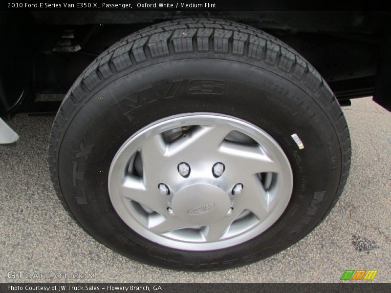 Oxford White / Medium Flint 2010 Ford E Series Van E350 XL Passenger