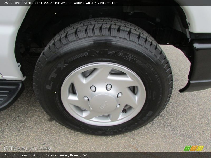 Oxford White / Medium Flint 2010 Ford E Series Van E350 XL Passenger