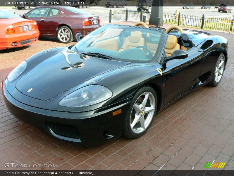 Nero (Black) / Beige 2004 Ferrari 360  Spider