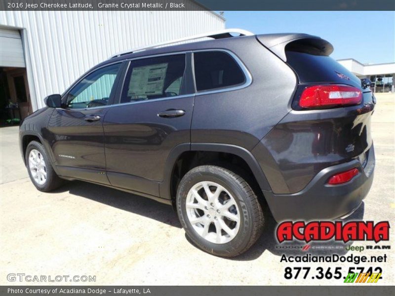 Granite Crystal Metallic / Black 2016 Jeep Cherokee Latitude