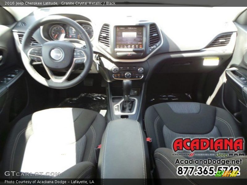 Granite Crystal Metallic / Black 2016 Jeep Cherokee Latitude