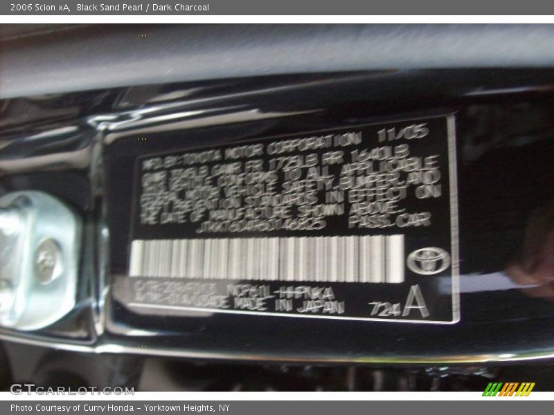 Black Sand Pearl / Dark Charcoal 2006 Scion xA