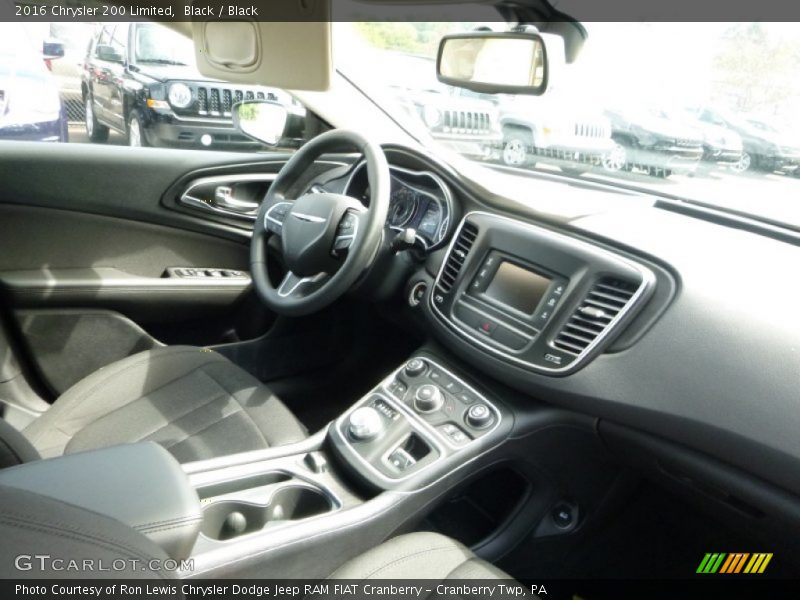 Black / Black 2016 Chrysler 200 Limited