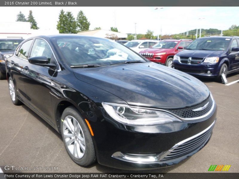 Black / Black 2016 Chrysler 200 Limited