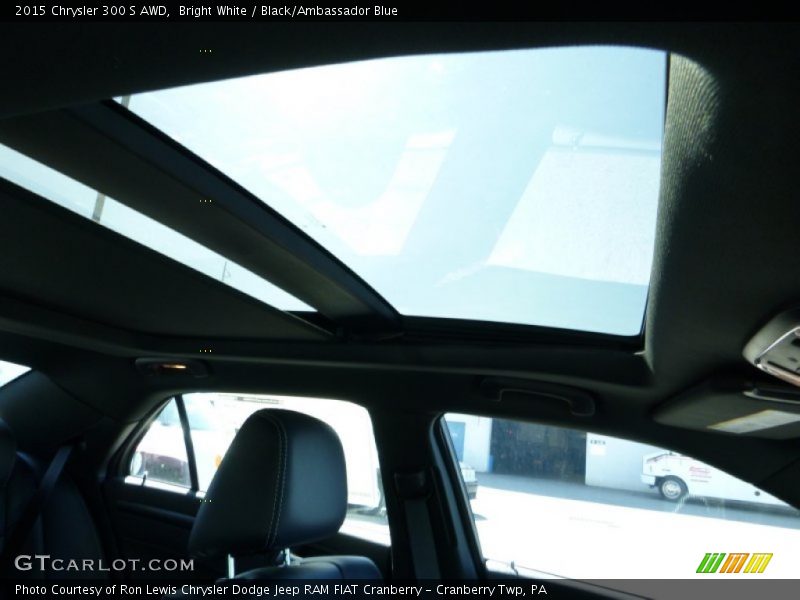 Bright White / Black/Ambassador Blue 2015 Chrysler 300 S AWD