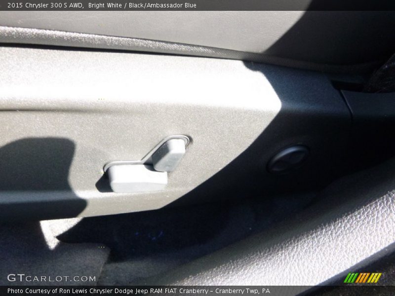 Bright White / Black/Ambassador Blue 2015 Chrysler 300 S AWD