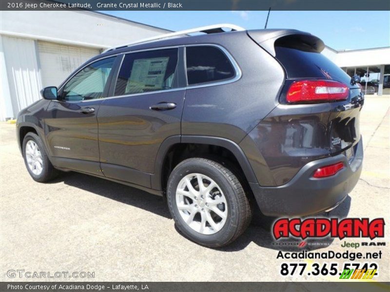 Granite Crystal Metallic / Black 2016 Jeep Cherokee Latitude