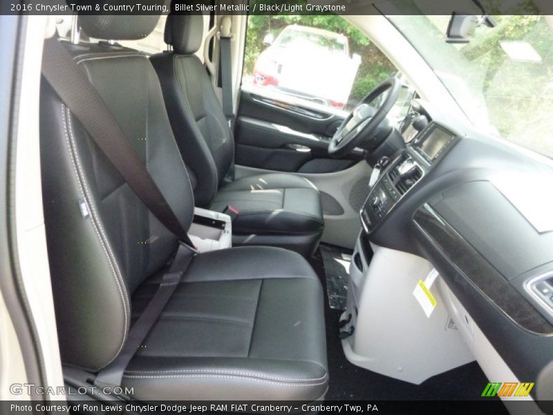 Front Seat of 2016 Town & Country Touring