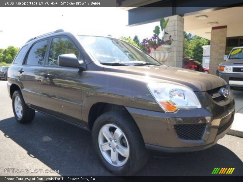 Smokey Brown / Beige 2009 Kia Sportage EX V6 4x4