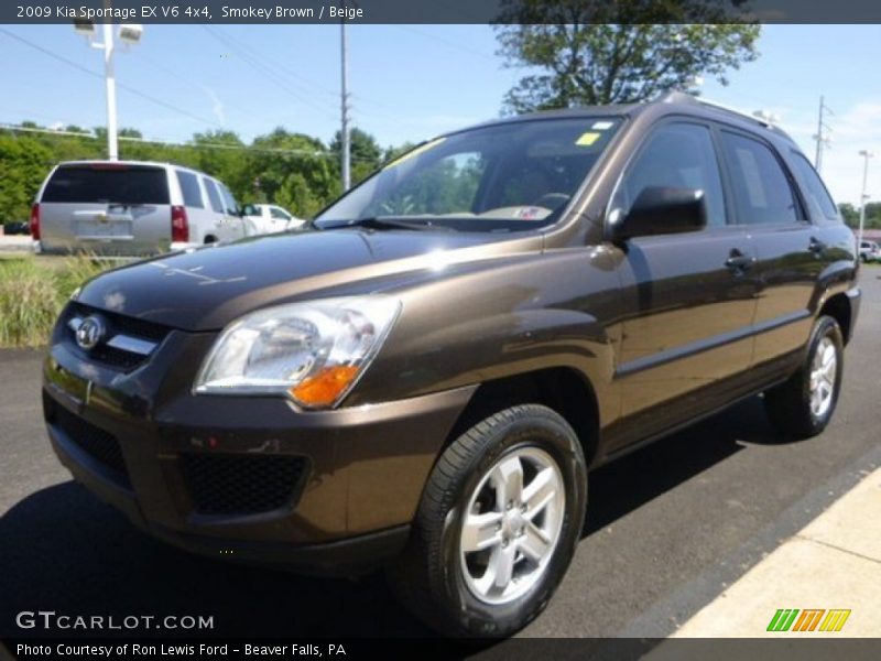 Smokey Brown / Beige 2009 Kia Sportage EX V6 4x4