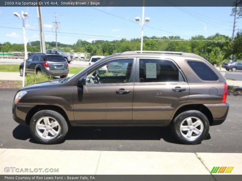 Smokey Brown / Beige 2009 Kia Sportage EX V6 4x4