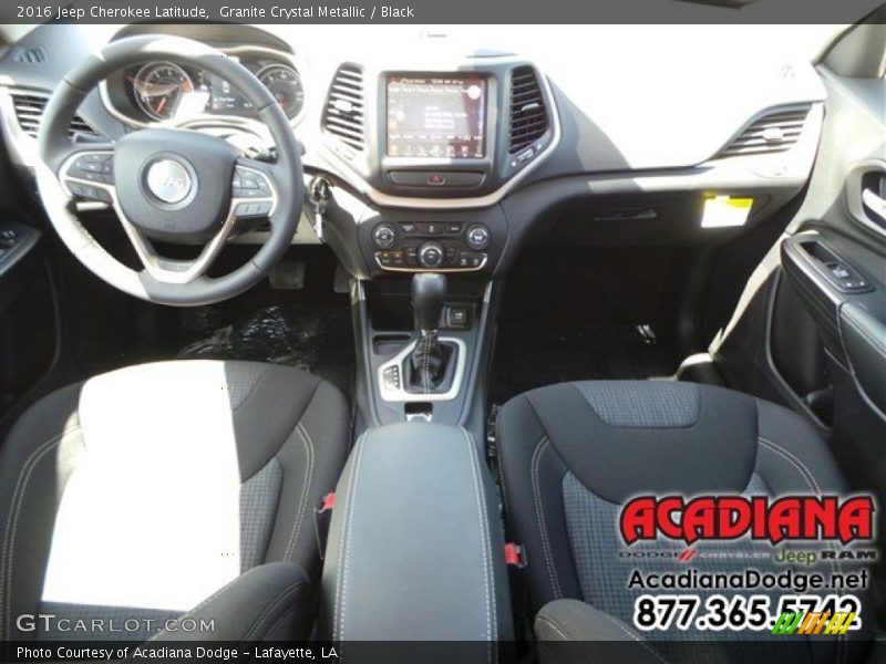 Granite Crystal Metallic / Black 2016 Jeep Cherokee Latitude