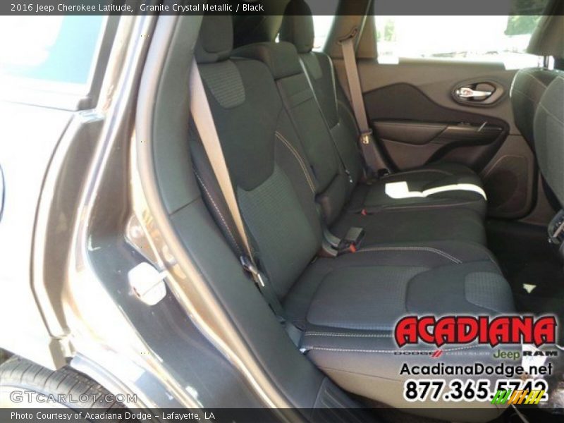 Granite Crystal Metallic / Black 2016 Jeep Cherokee Latitude