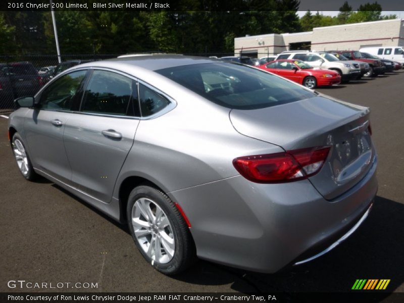 Billet Silver Metallic / Black 2016 Chrysler 200 Limited
