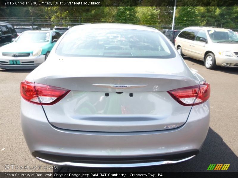 Billet Silver Metallic / Black 2016 Chrysler 200 Limited