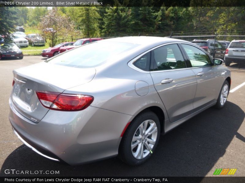 Billet Silver Metallic / Black 2016 Chrysler 200 Limited