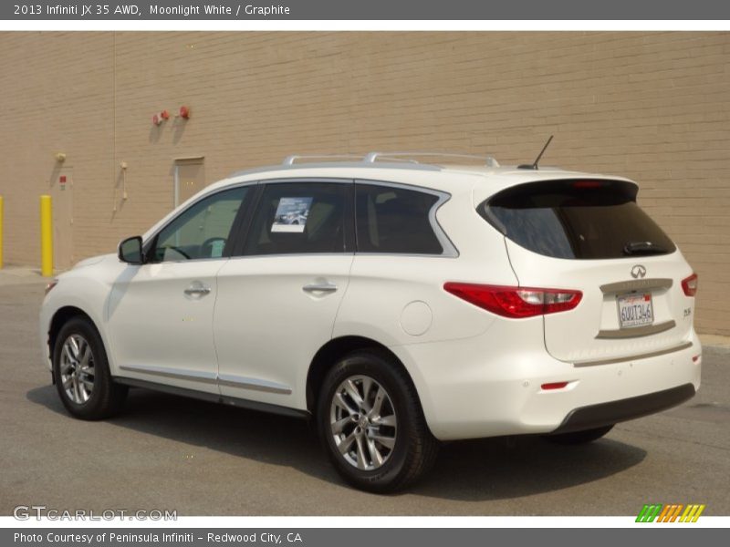 Moonlight White / Graphite 2013 Infiniti JX 35 AWD