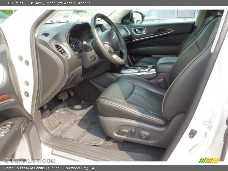 Moonlight White / Graphite 2013 Infiniti JX 35 AWD