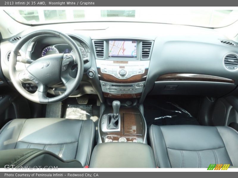 Moonlight White / Graphite 2013 Infiniti JX 35 AWD