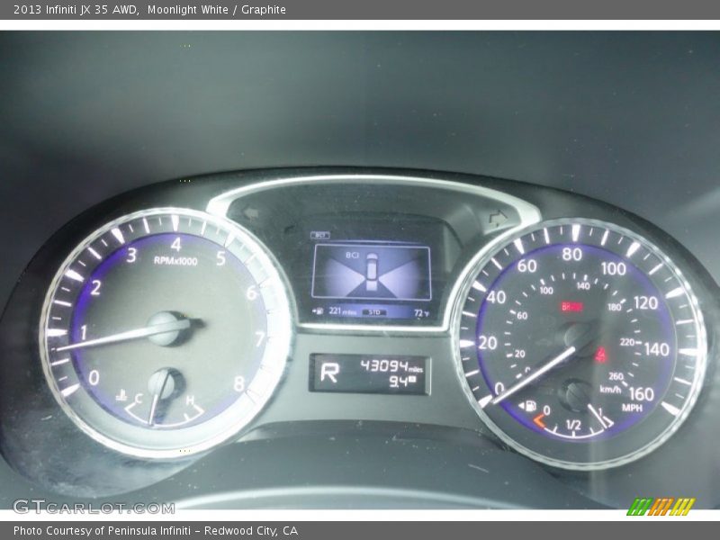 Moonlight White / Graphite 2013 Infiniti JX 35 AWD