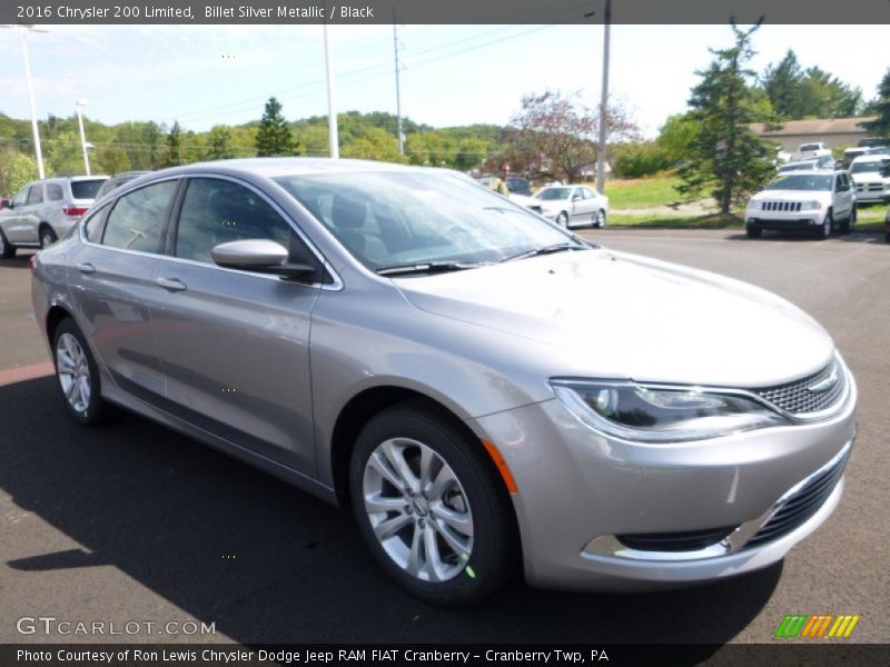 Billet Silver Metallic / Black 2016 Chrysler 200 Limited