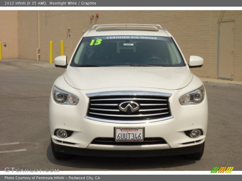 Moonlight White / Graphite 2013 Infiniti JX 35 AWD