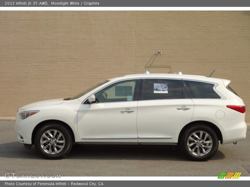 Moonlight White / Graphite 2013 Infiniti JX 35 AWD