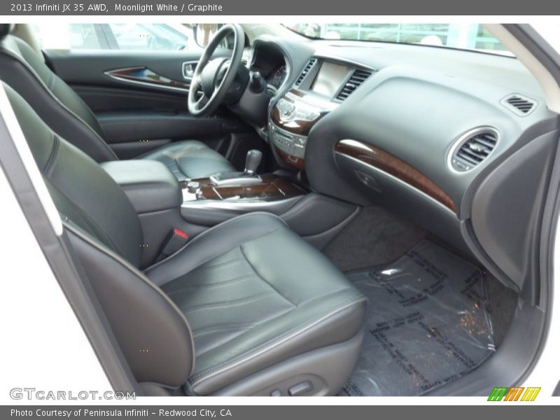 Moonlight White / Graphite 2013 Infiniti JX 35 AWD