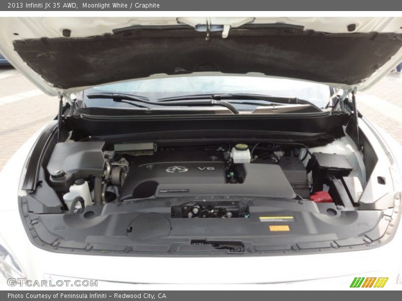 Moonlight White / Graphite 2013 Infiniti JX 35 AWD