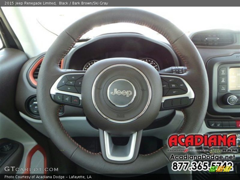 Black / Bark Brown/Ski Gray 2015 Jeep Renegade Limited