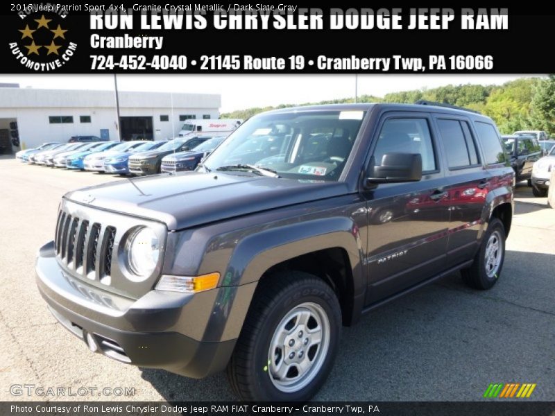 Granite Crystal Metallic / Dark Slate Gray 2016 Jeep Patriot Sport 4x4