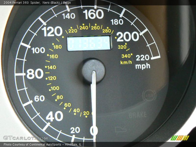 Nero (Black) / Beige 2004 Ferrari 360  Spider