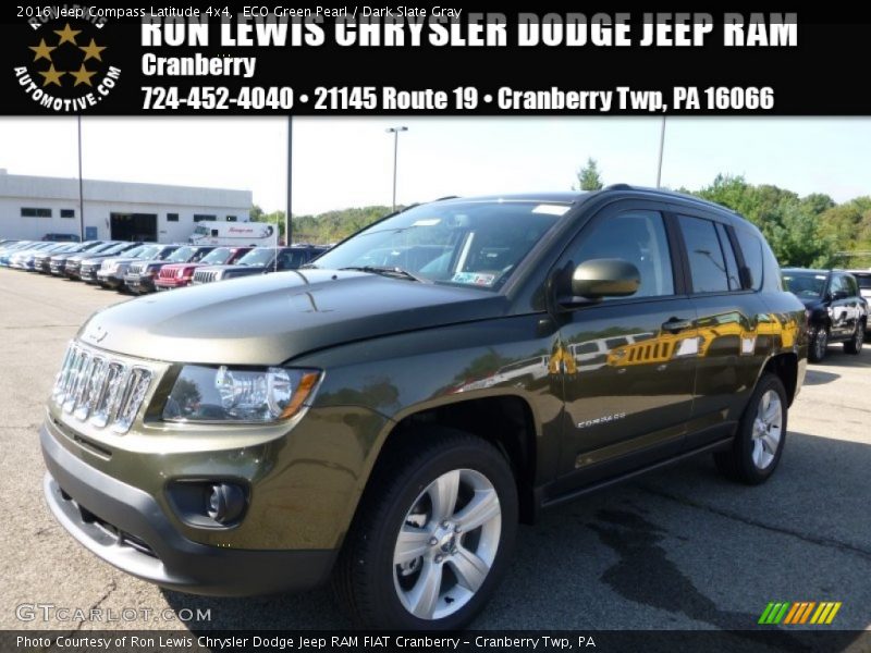 ECO Green Pearl / Dark Slate Gray 2016 Jeep Compass Latitude 4x4