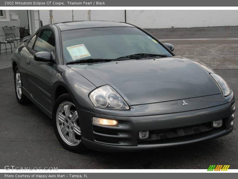 Titanium Pearl / Black 2002 Mitsubishi Eclipse GT Coupe